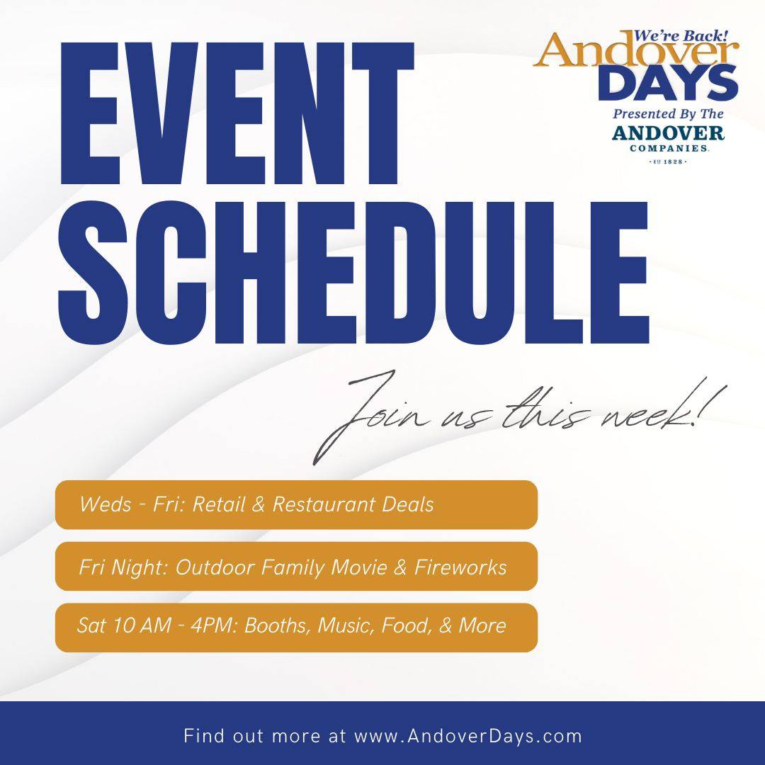 This Week In Andover, Sept. 18-25: Andover Days!