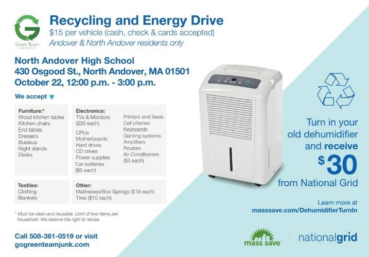 Andover, North Andover Partner On Energy, Recycling Drive