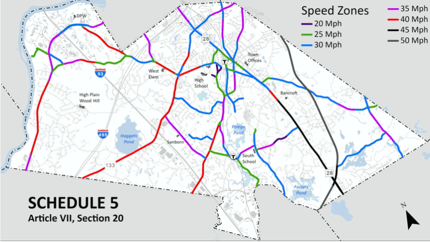 Andover Adopts Town-Wide 25 MPH Speed Limit