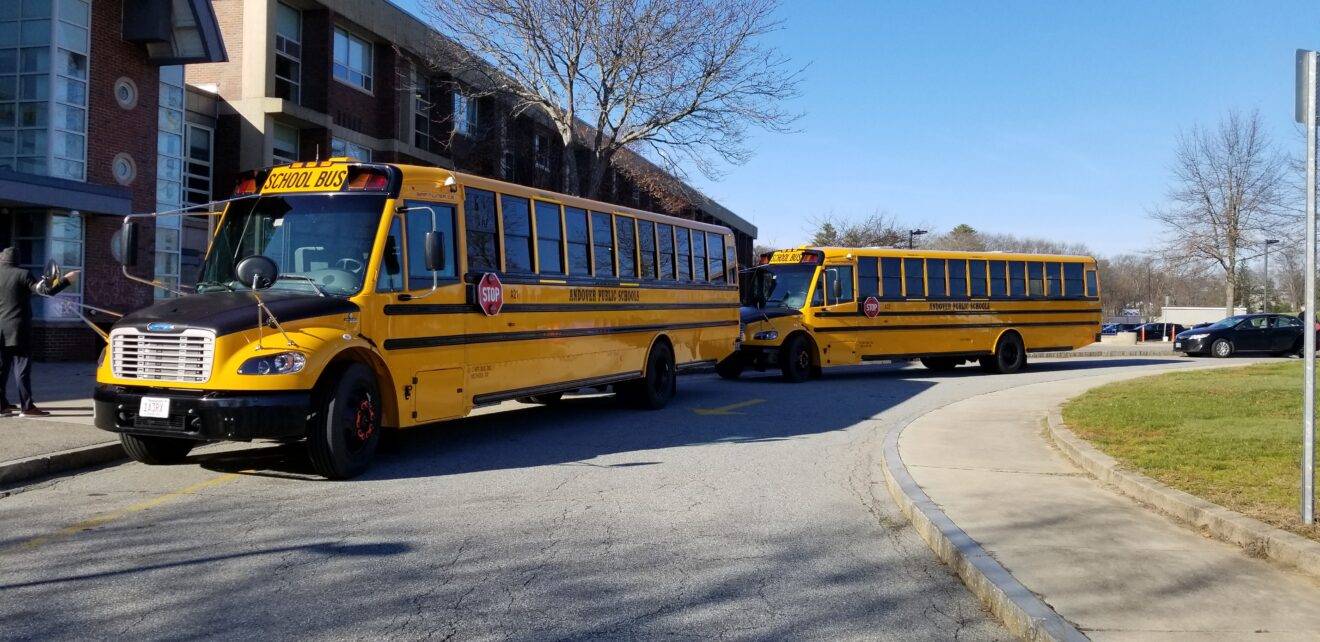 Andover Students Get First Look At Electric School Buses