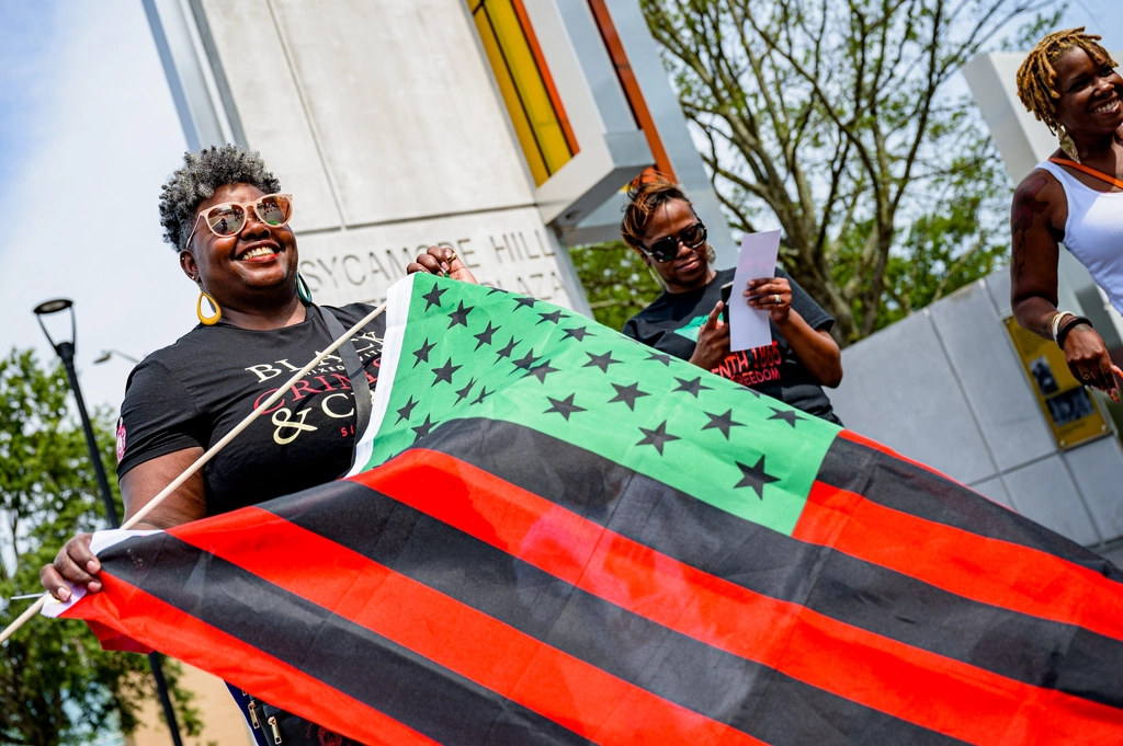 Juneteenth celebration and march Uptown